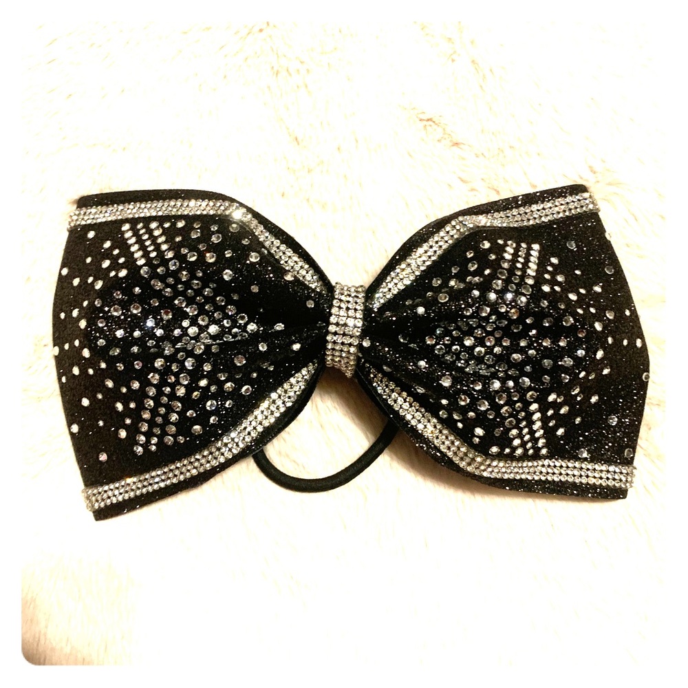 Black Cheerleading bow